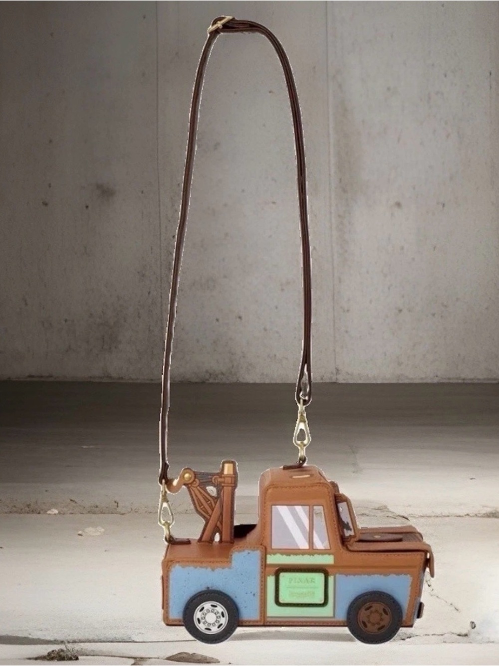 NEW w Tag CARS 20th Anniversary Loungefly Disney Pixar MATER Crossbody Tow Truck - Picture 5 of 5